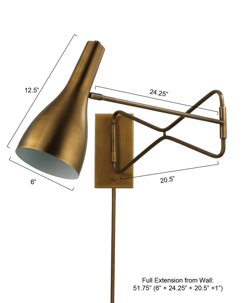 Jamie Young - Lenz 51.75" Wall Sconce by Jamie Young - Image 3