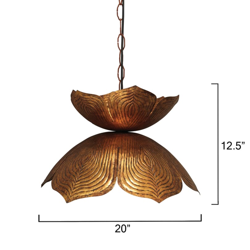 Jamie Young - 5FLOW-LGGO - Flowering 20" Pendant by Jamie Young - Image 3