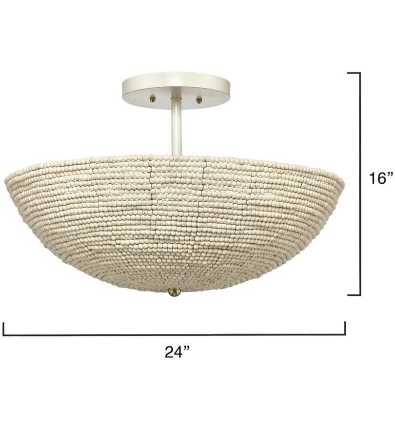 Jamie Young - 5TSUN-FMNA - Tsunami 25" Flush Mount by Jamie Young - Image 5