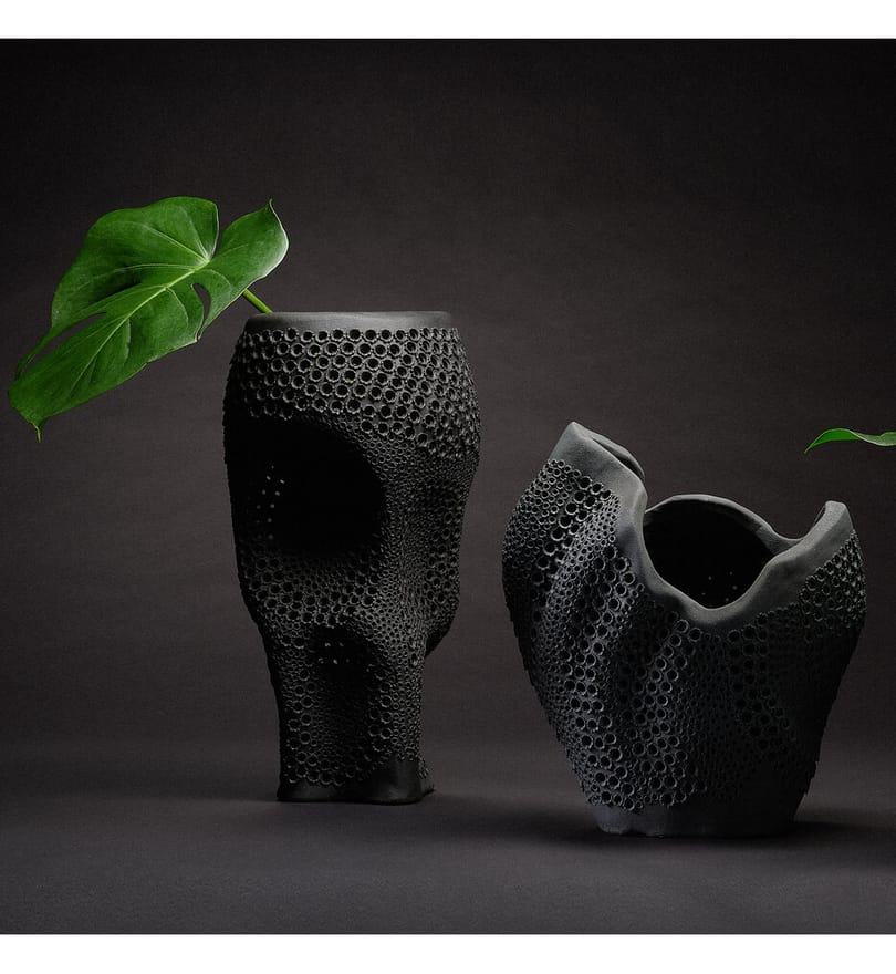 Jamie Young - Night 16.5" Vase by Jamie Young - Image 3