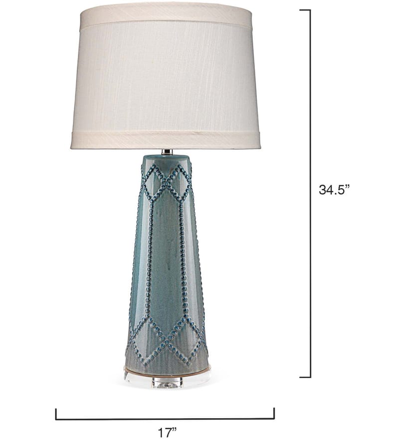Jamie Young - 9HOBNAILTEAL - Hobnail 34.5" Table Lamp by Jamie Young - Image 3