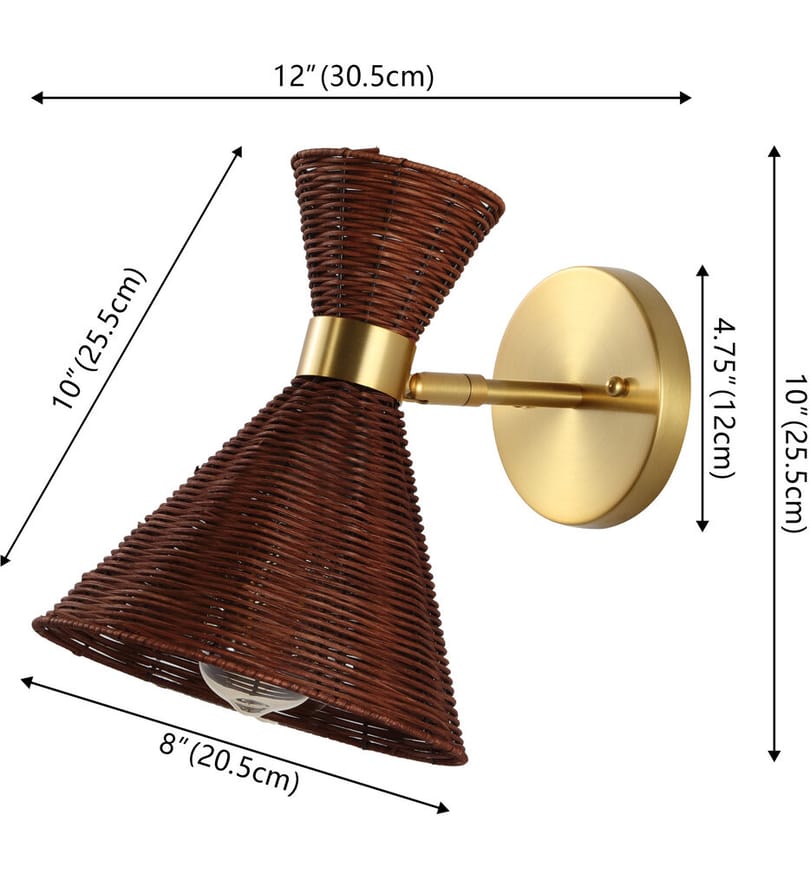 Jonathan Y - Zoey 12" Wall Sconce by Jonathan Y - Image 7