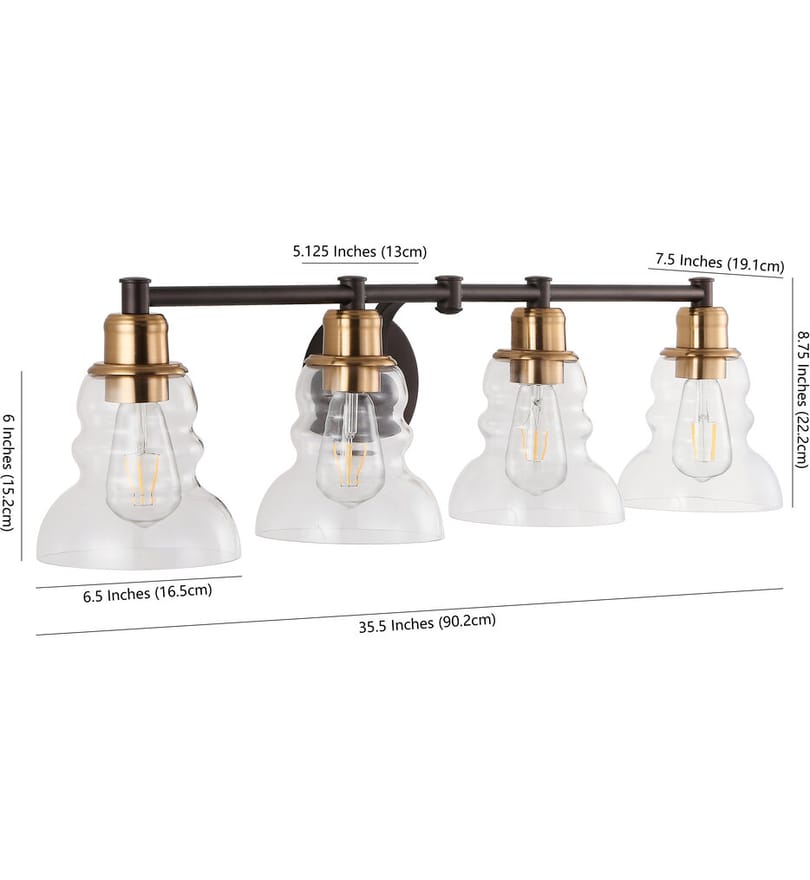 Jonathan Y - Manhattan 35.5" Bath Vanity Light by Jonathan Y - Image 5