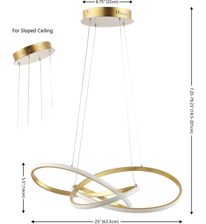 Jonathan Y - Alexia 25" Pendant by Jonathan Y - Image 8