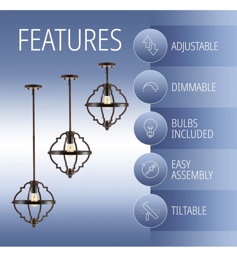 Jonathan Y - JYL7512A - Ogee 12.50" Pendant by Jonathan Y - Image 11