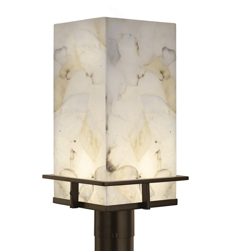 Justice Design Group - ALR-7563W-DBRZ - Avalon 18" Outdoor Post Light by Justice Design Group