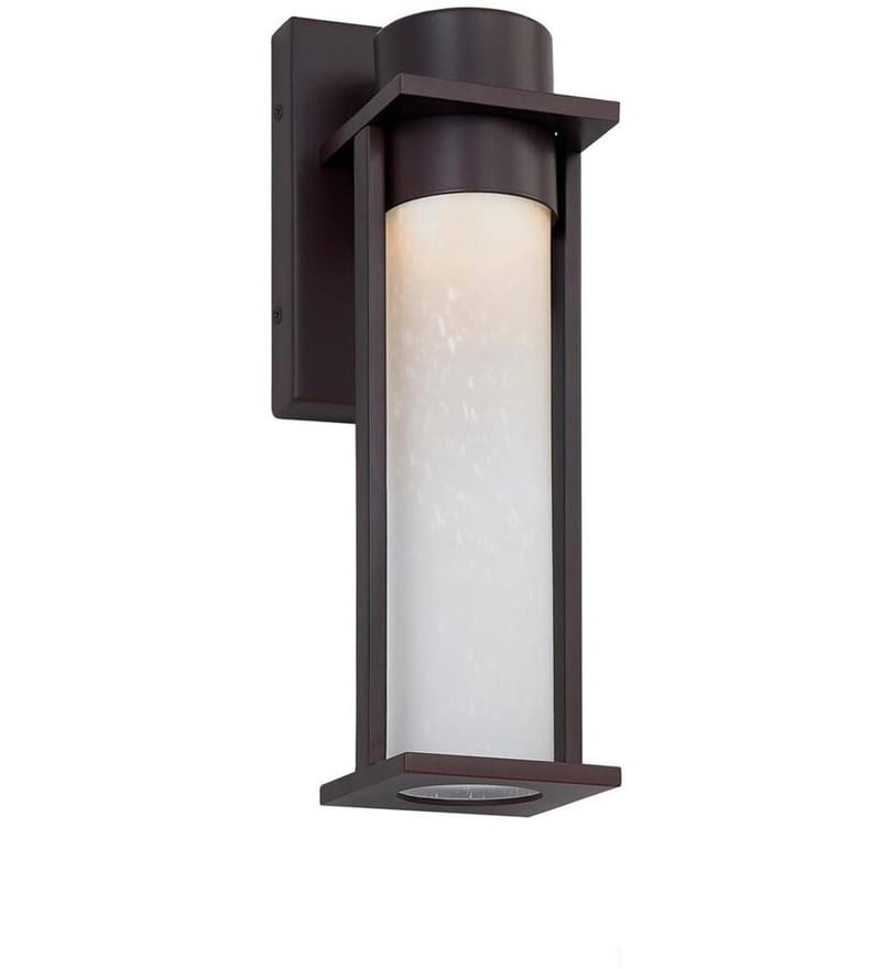 Justice Design Group - FSN-7161W-ETCH-MBLK - Wooster 12" Outdoor Wall Sconce by Justice Design Group