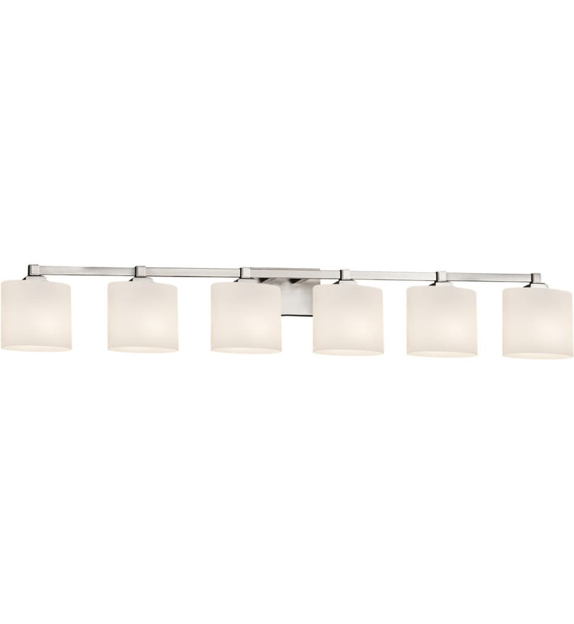 Justice Design Group - FSN-8436-30-OPAL-NCKL - Regency 51.5" Bath Vanity Light by Justice Design Group