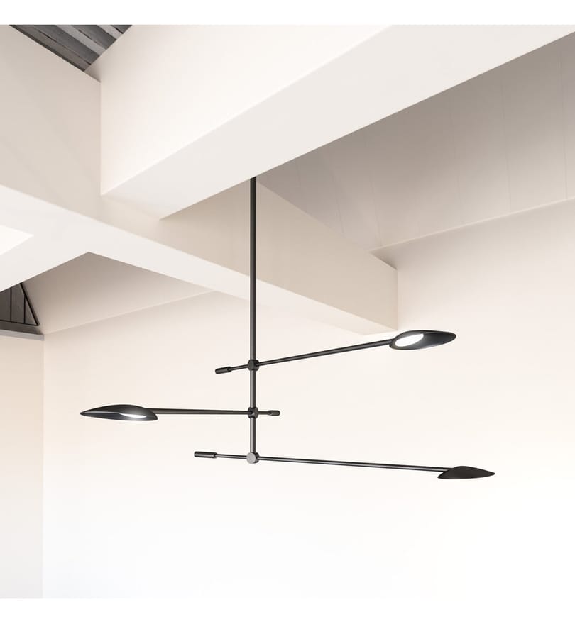 Kuzco - CH90132-BK - Rotaire 32.5" Chandelier by Kuzco - Image 3