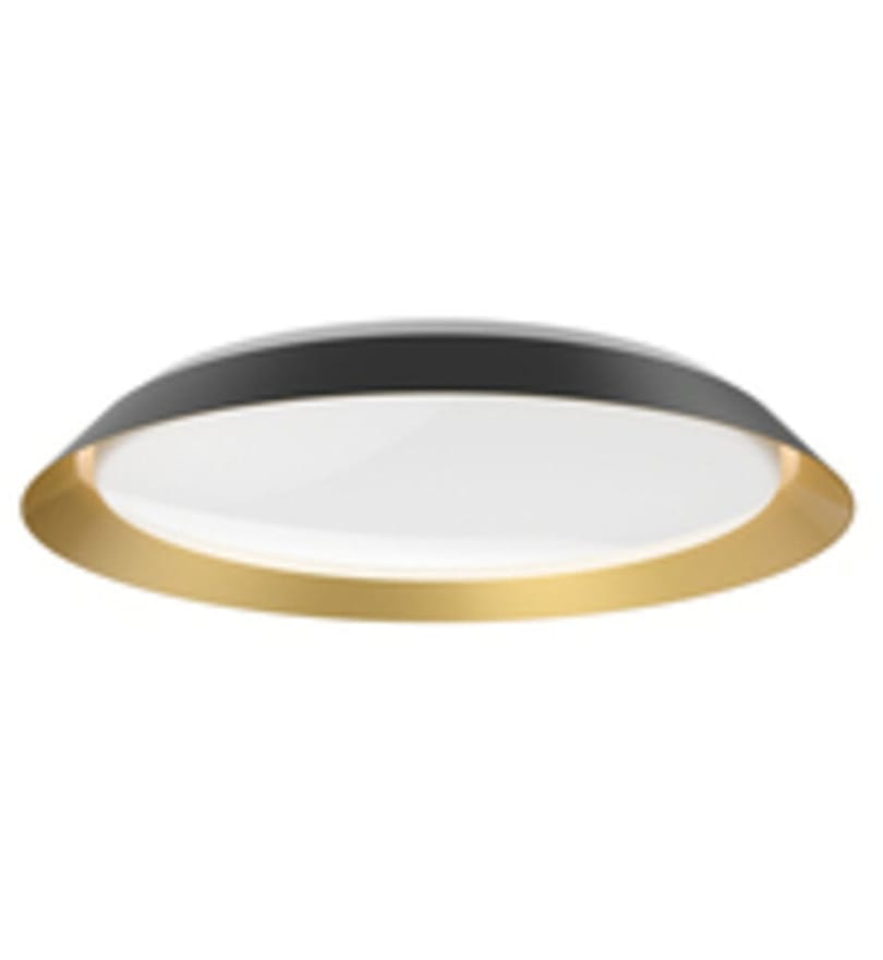 Kuzco - FM43423-BK/GD-5CCT - Jasper 23.125" Flush Mount by Kuzco