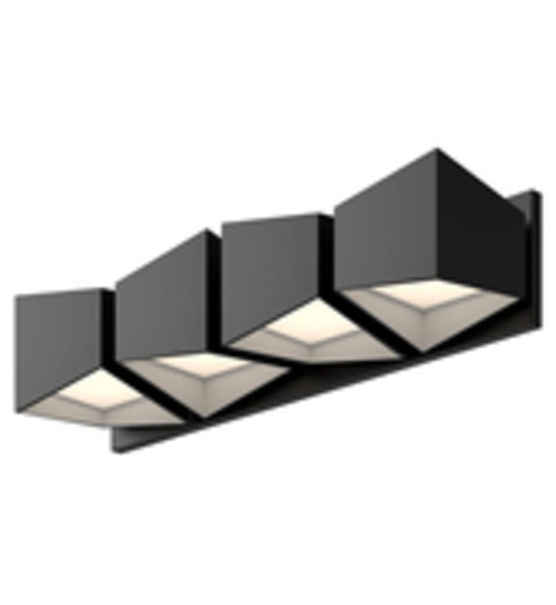 Kuzco - VL31224-BK/WH - Cubix 24.5" Bath Vanity Light by Kuzco