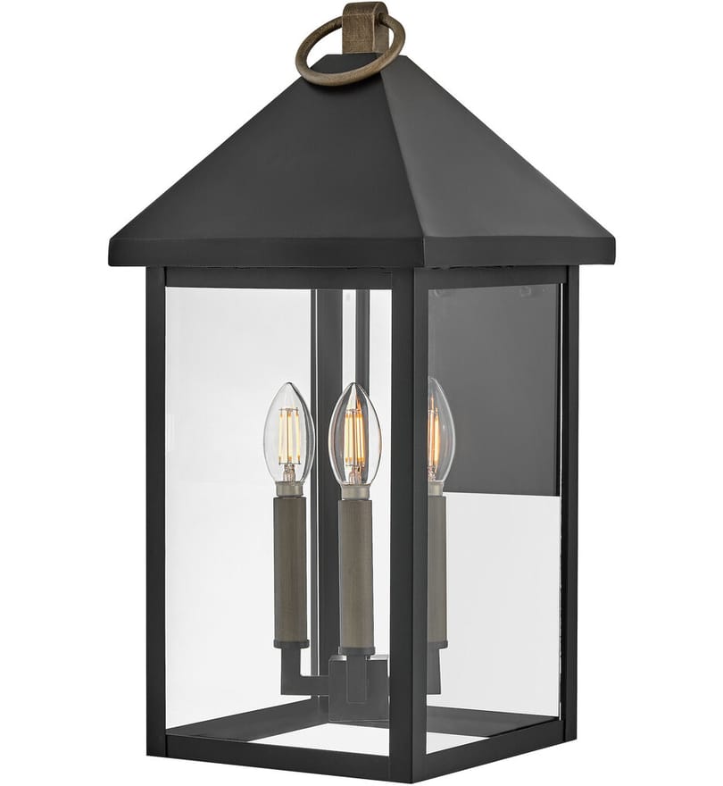 Lark - 81525BK - Rhett 19.5" Outdoor Wall Sonce by Lark