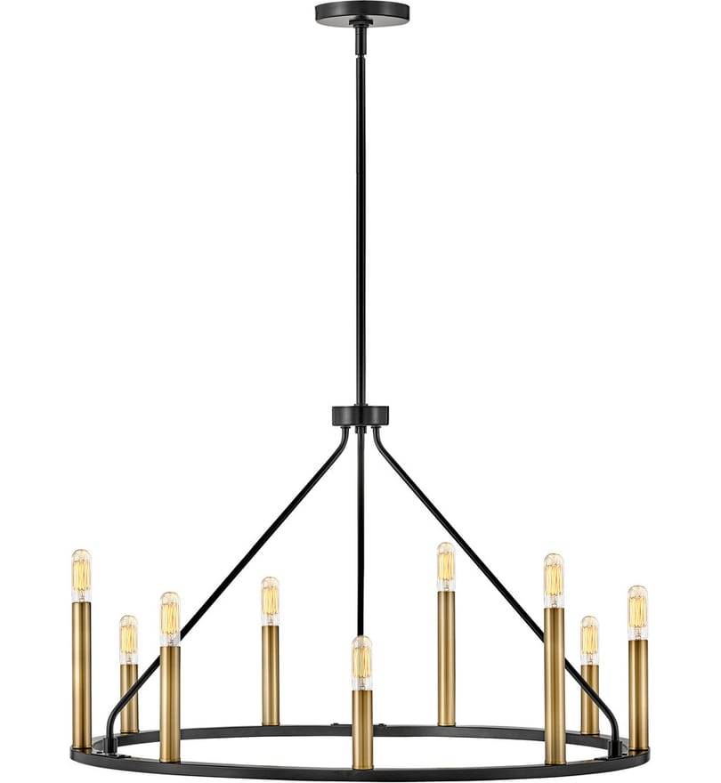 Lark - 83158BK - Lazlo 30" Chandelier by Lark - Image 2