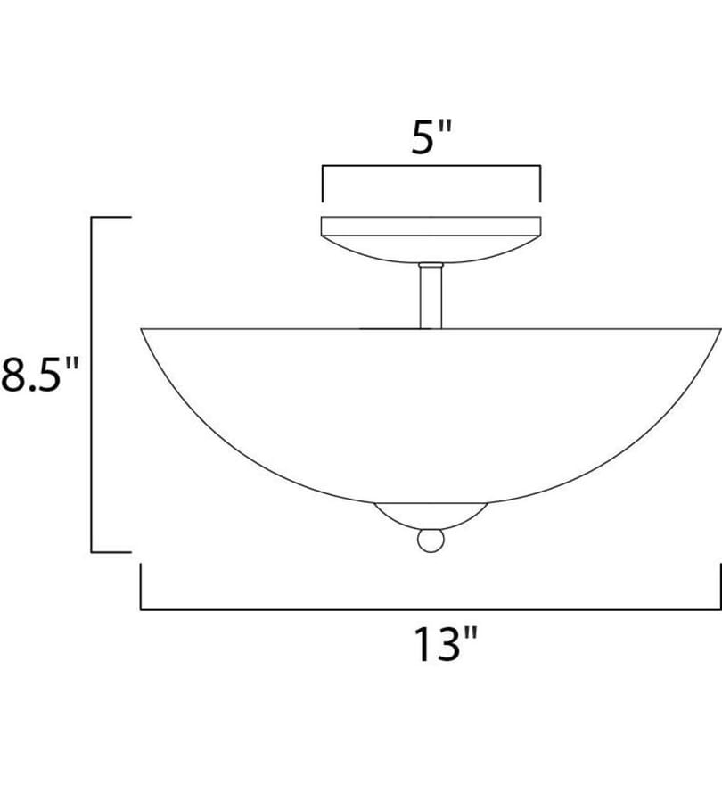 Maxim Lighting - Logan 13" Semi-Flush by Maxim Lighting - Image 2