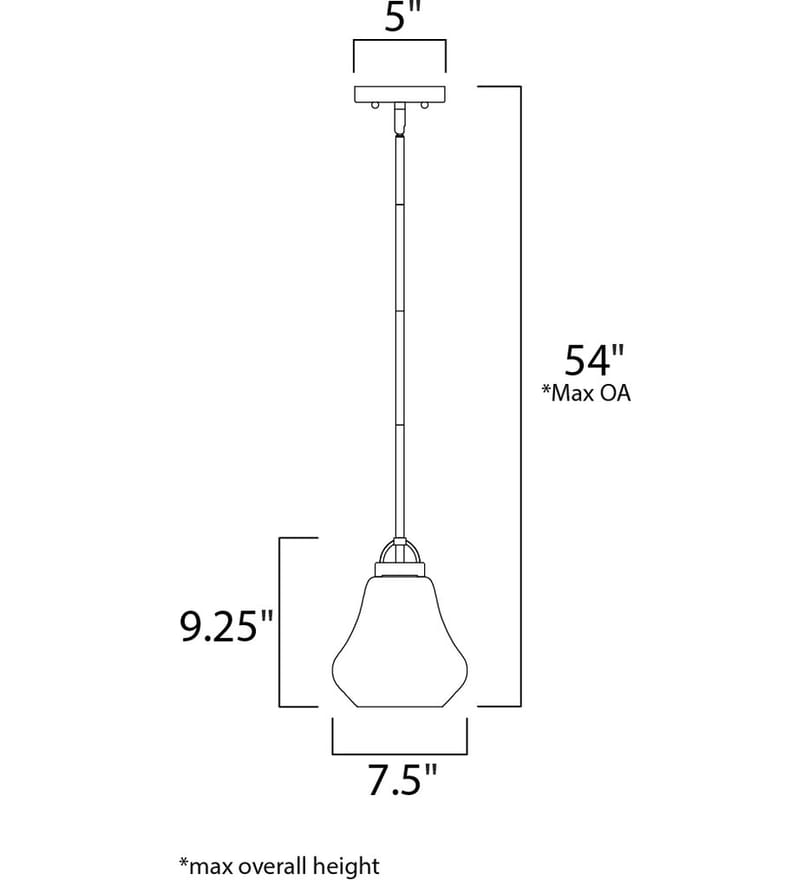 Maxim Lighting - 10091CLSN - Dianne 7.5" Pendant by Maxim Lighting - Image 2