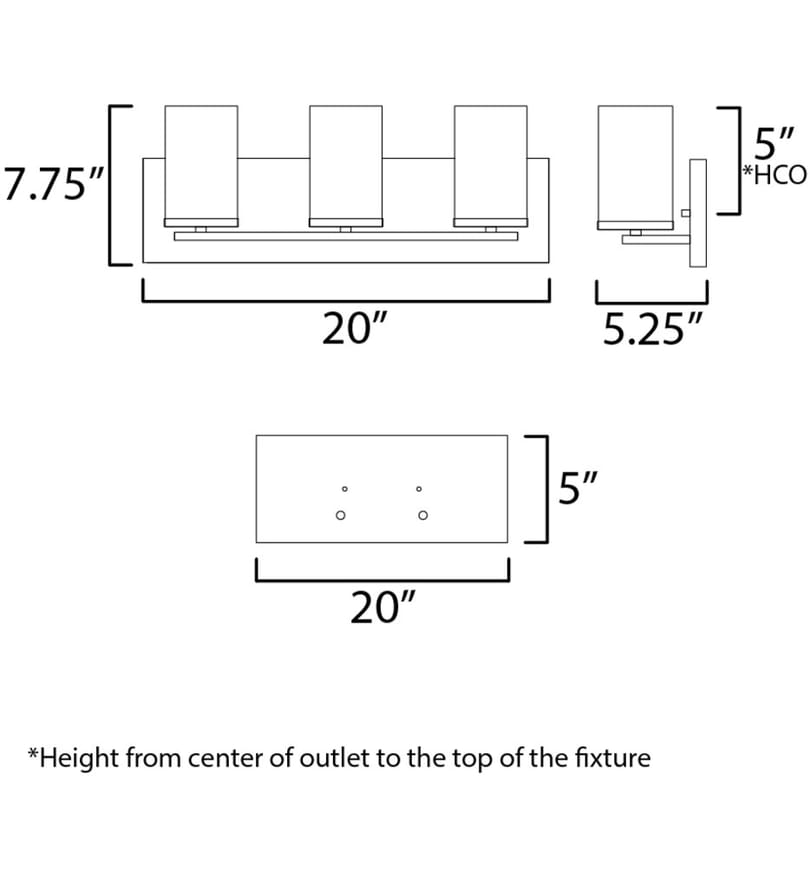 Maxim Lighting - Lateral 20-Inch Bath Vanity Light by Maxim Lighting - Image 5