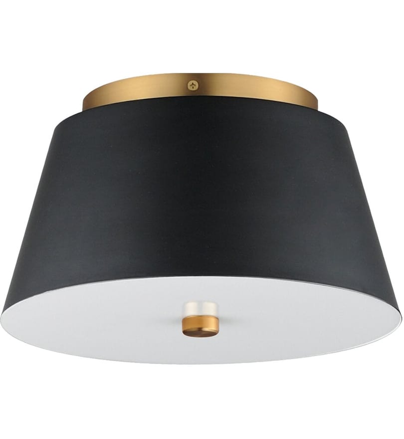 Maxim Lighting - 10710WTBKNAB - Miles 10.5" Flush Mount by Maxim Lighting