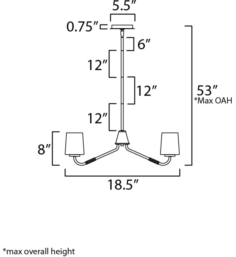 Maxim Lighting - Durham 18.5" Chandelier by Maxim Lighting - Image 5
