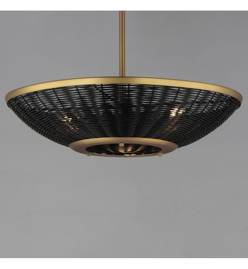 Maxim Lighting - 14462BRNAB - Rattan 20.25" Pendant by Maxim Lighting - Image 2