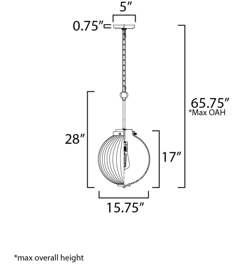 Maxim Lighting - Kasbah 15.75" Pendant by Maxim Lighting - Image 5