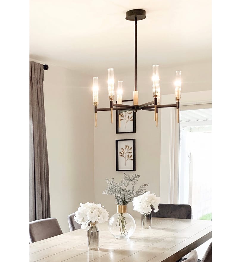 Maxim Lighting - 16125CLBKAB - Flambeau 24.75" Chandelier by Maxim Lighting - Image 4