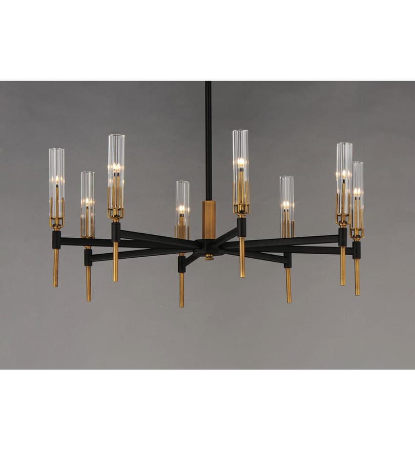 Maxim Lighting - 16128CLBKAB - Flambeau 33" Chandelier by Maxim Lighting - Image 3