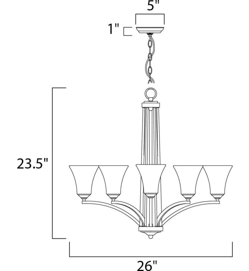 Maxim Lighting - Aurora 26" Chandelier by Maxim Lighting - Image 2