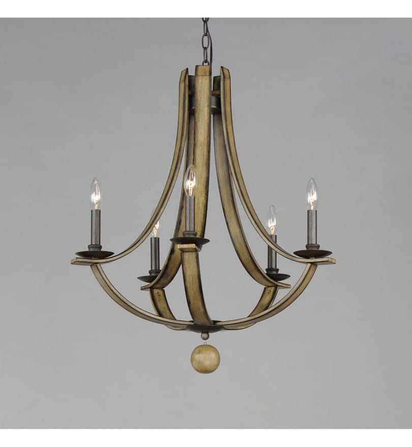 Maxim Lighting - 20345DWAR - Basque 26" Chandelier by Maxim Lighting - Image 3