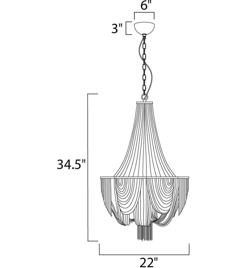 Maxim Lighting - 21465NKPN - Chantilly 22" Chandelier by Maxim Lighting - Image 19