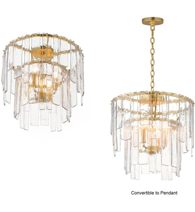 Maxim Lighting - 21833AGGL - Warren 17.5" Semi-Flush Mount by Maxim Lighting - Image 2
