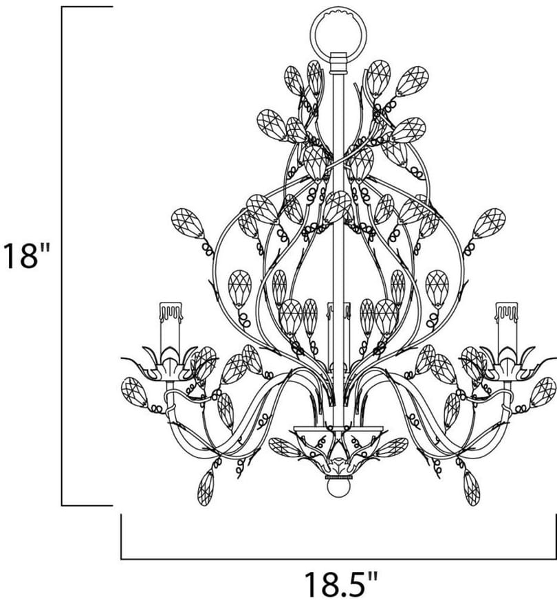 Maxim Lighting - Elegante 18.5" Chandelier by Maxim Lighting - Image 3