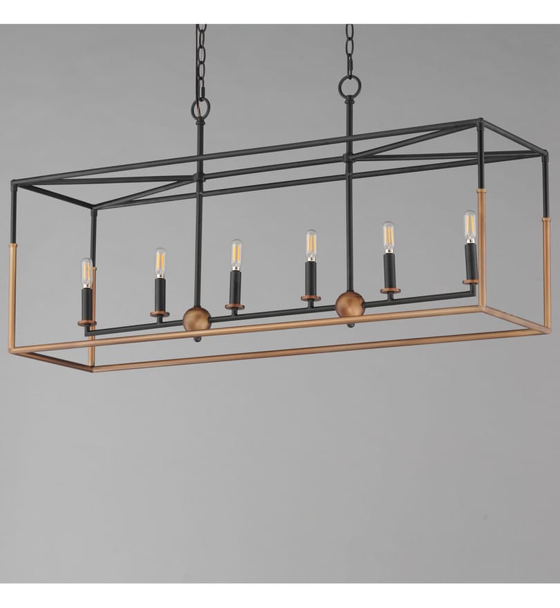Maxim Lighting - 28626BKWBR - SoHo 42-Inch Pendant by Maxim Lighting - Image 4