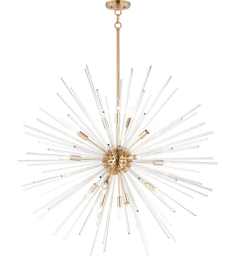 Maxim Lighting - 28666CLSBR - Polaris 40" Pendant by Maxim Lighting