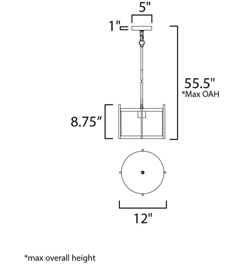 Maxim Lighting - 30061HMBK - Belfry 12" Outdoor Flush Mount by Maxim Lighting - Image 4