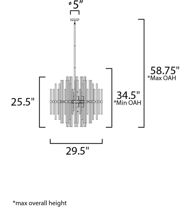 Maxim Lighting - 38406CLPN - Divine 28.5" Chandelier by Maxim Lighting - Image 5