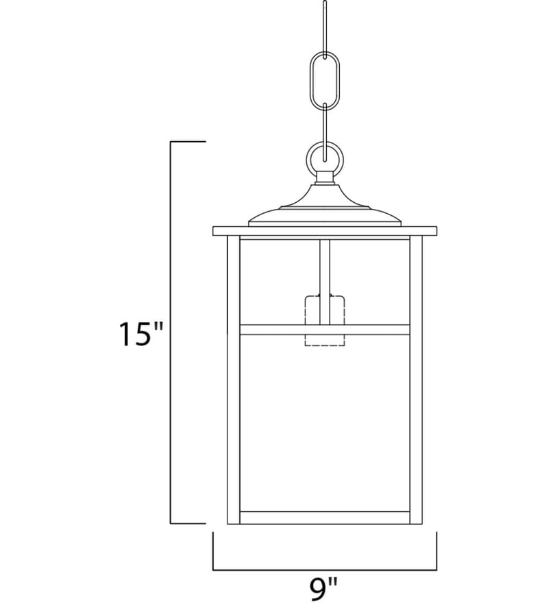 Maxim Lighting - Coldwater 9" Outdoor Pendant by Maxim Lighting - Image 2