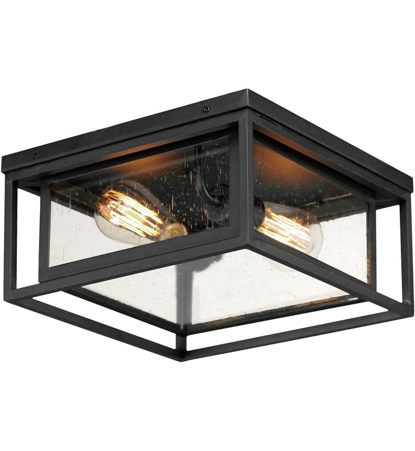 Maxim Lighting - 40661CDBK - Cabana VX 12" Outdoor Flush Mount by Maxim Lighting
