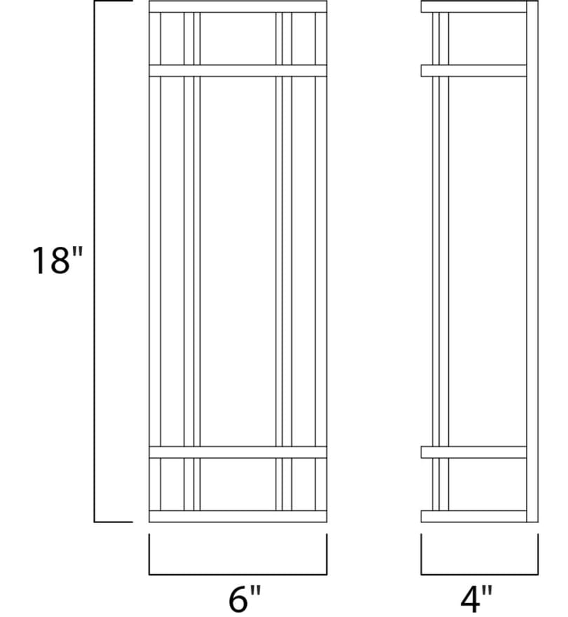 Maxim Lighting - 55573WTSN - Moon Ray 18" Outdoor Wall Sconce by Maxim Lighting - Image 2