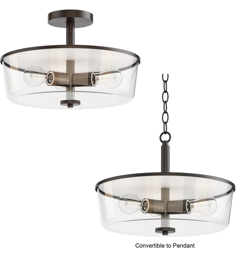 Maxim Lighting - Fuller 14.75-Inch Convertible Semi-Flush Mount by Maxim Lighting - Image 2