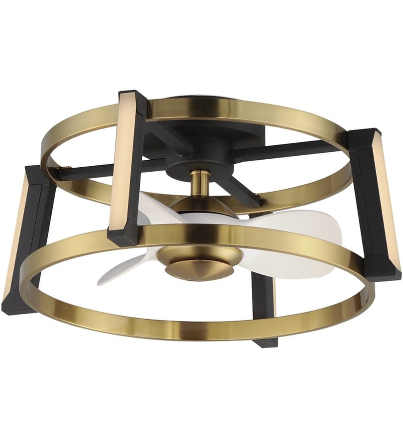 Maxim Lighting - 61022WTBKNAB - Darling 24" Fandelier by Maxim Lighting