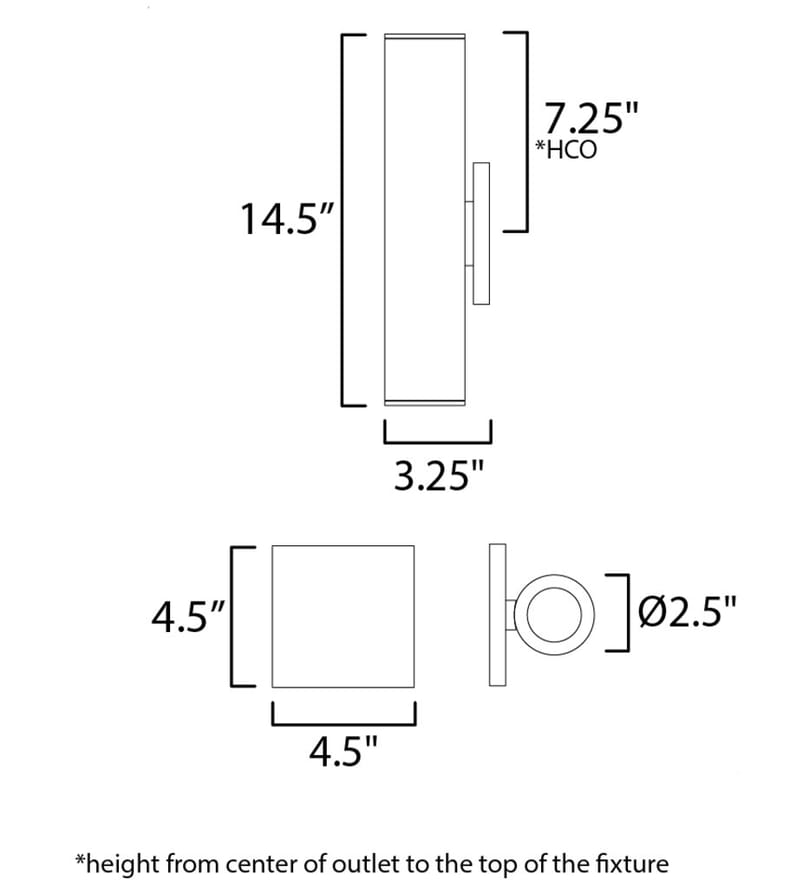 Maxim Lighting - Calibro 15" Outdoor Wall Sconce by Maxim Lighting - Image 2