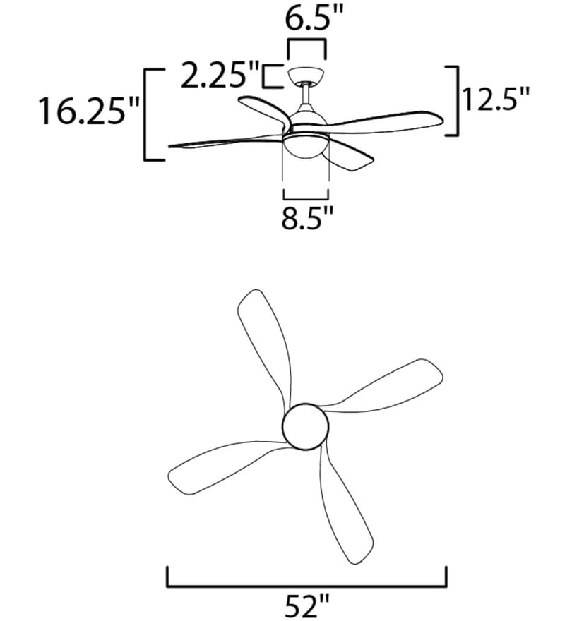 Maxim Lighting - Bola 52" Ceiling Fan by Maxim Lighting - Image 2