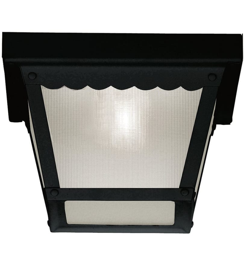 Meridian - M50058BK - Meridian 8" Outdoor Flush Mount by Meridian