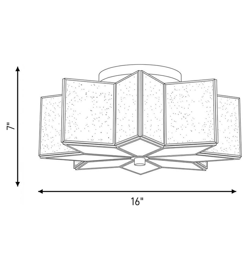 Meridian - M60004NB - Meridian 16" Semi-Flush Mount by Meridian - Image 7