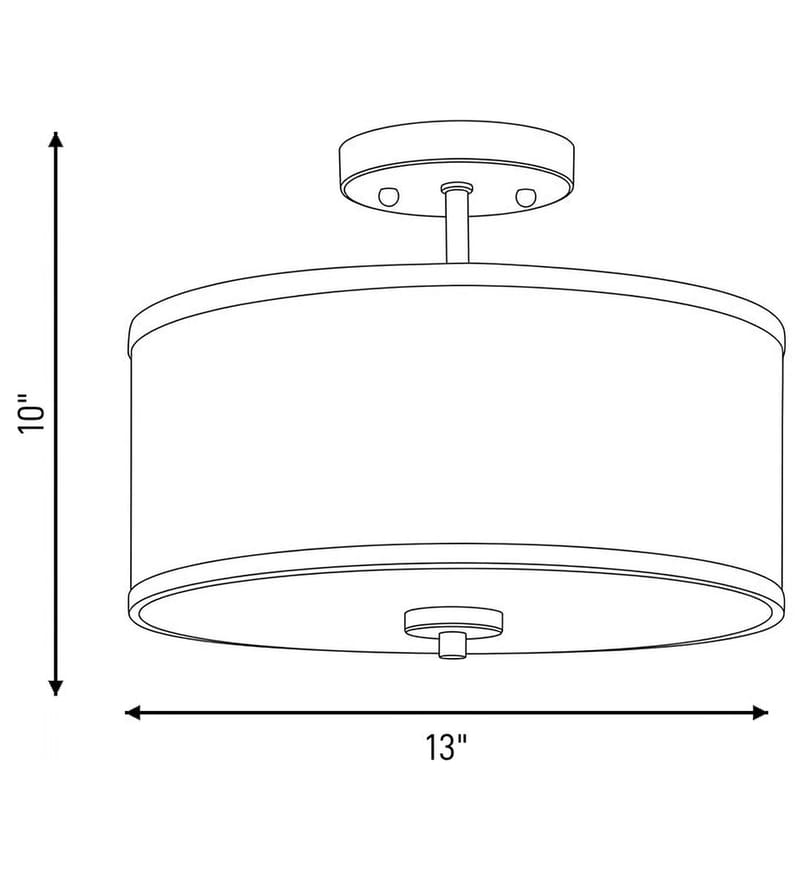 Meridian - Meridian 13" Semi-Flush Mount by Meridian - Image 4