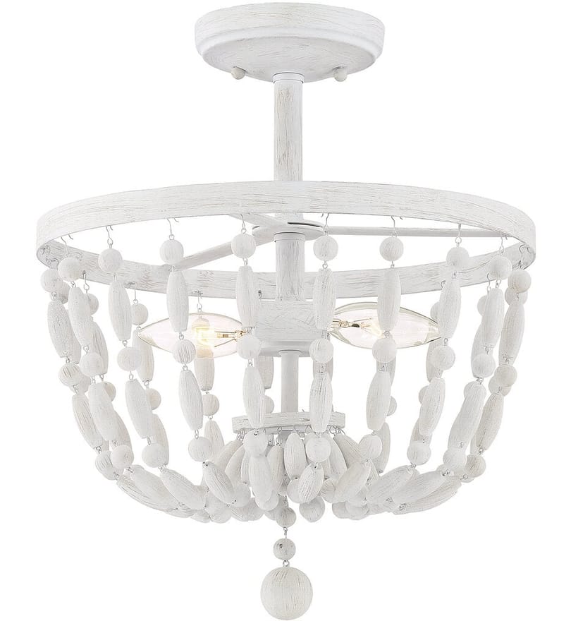Meridian - M60028DW - Meridian 13" Semi-Flush Mount by Meridian