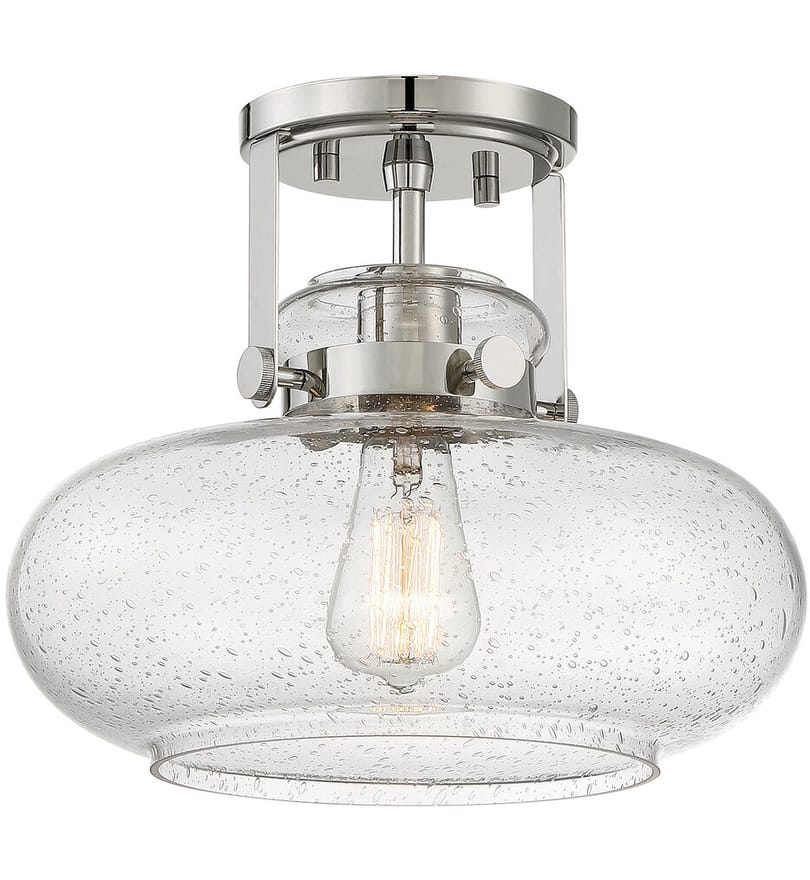 Meridian - Meridian 12" Semi-Flush Mount by Meridian