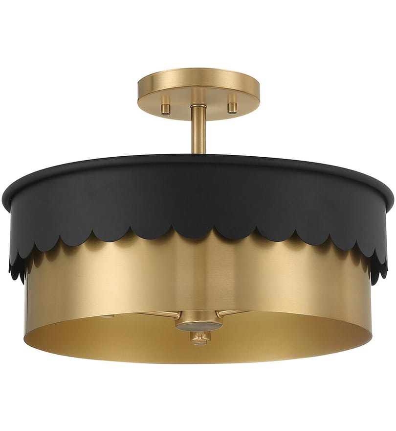Meridian - Meridian 16" Semi-Flush by Meridian