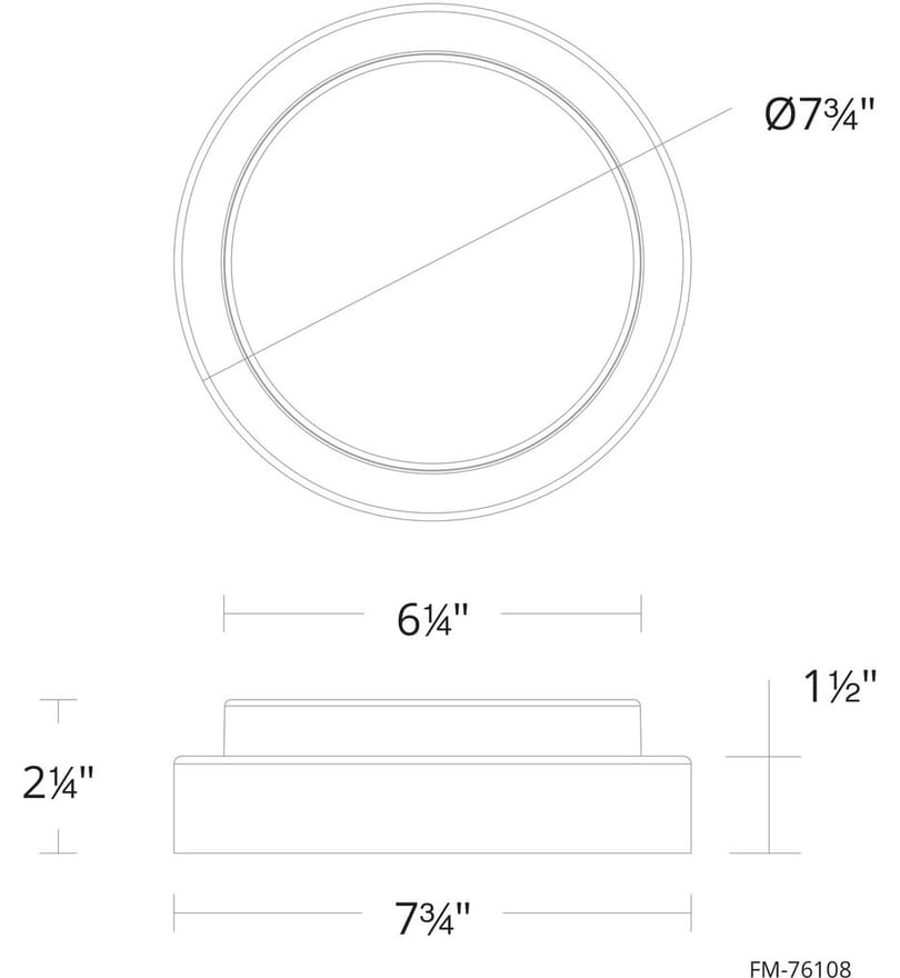 Modern Forms - Kind 8" Flush Mount by Modern Forms - Image 3