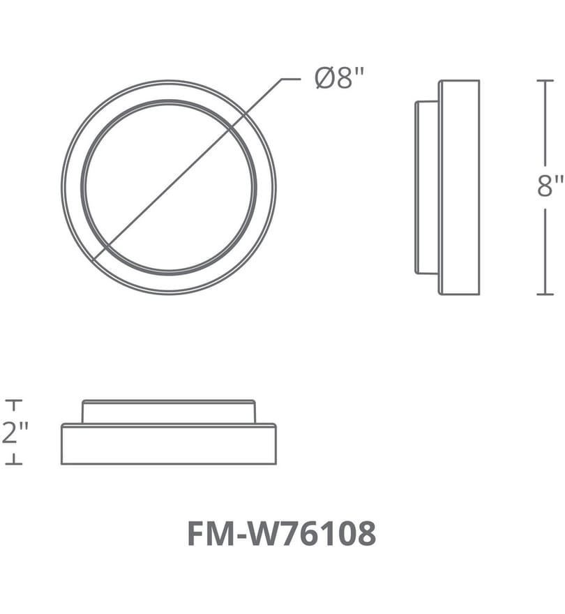 Modern Forms - Kind 8" Flush Mount by Modern Forms - Image 5